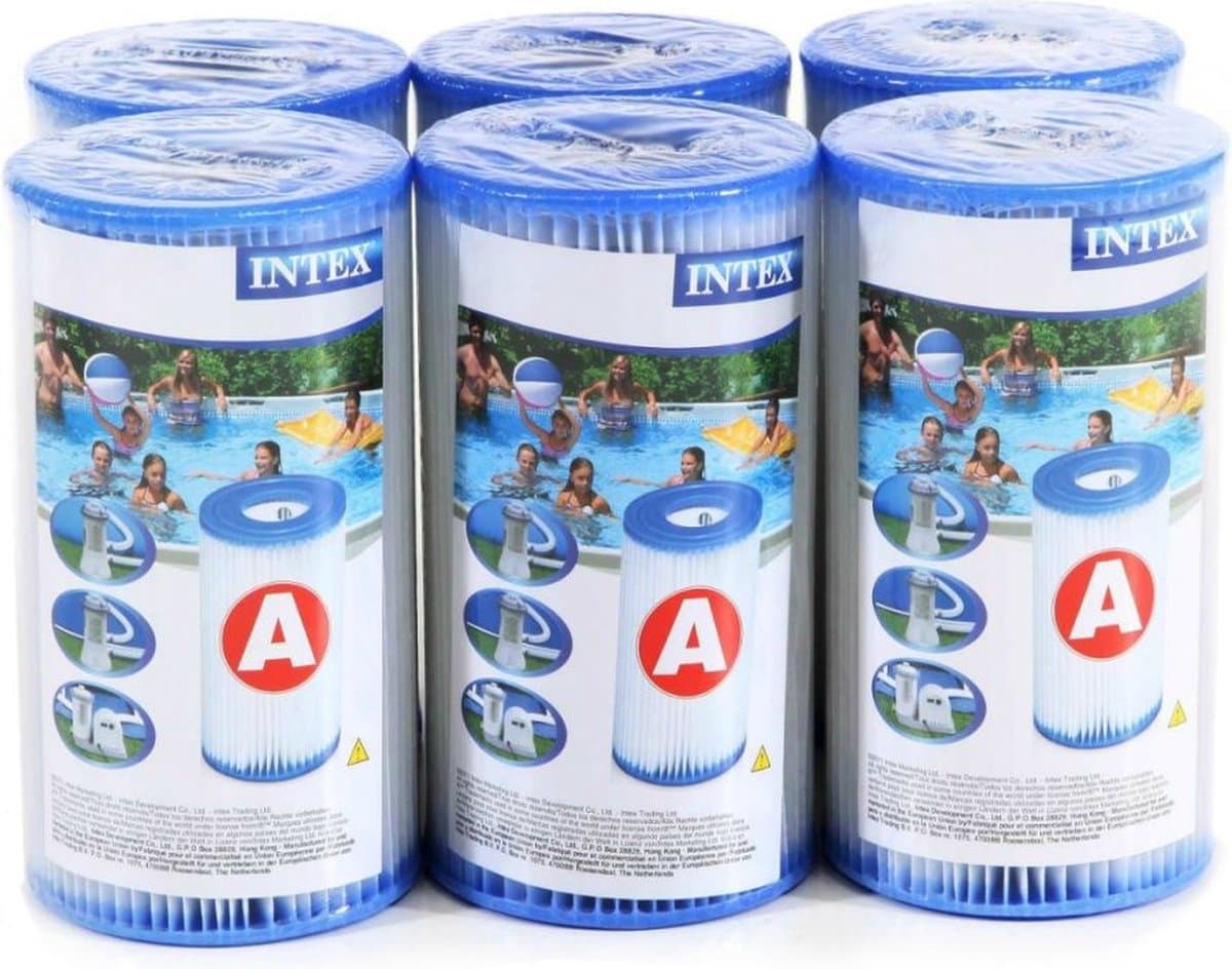INTEX zwembad filters - type A - voor filterpomp - 6 stuks