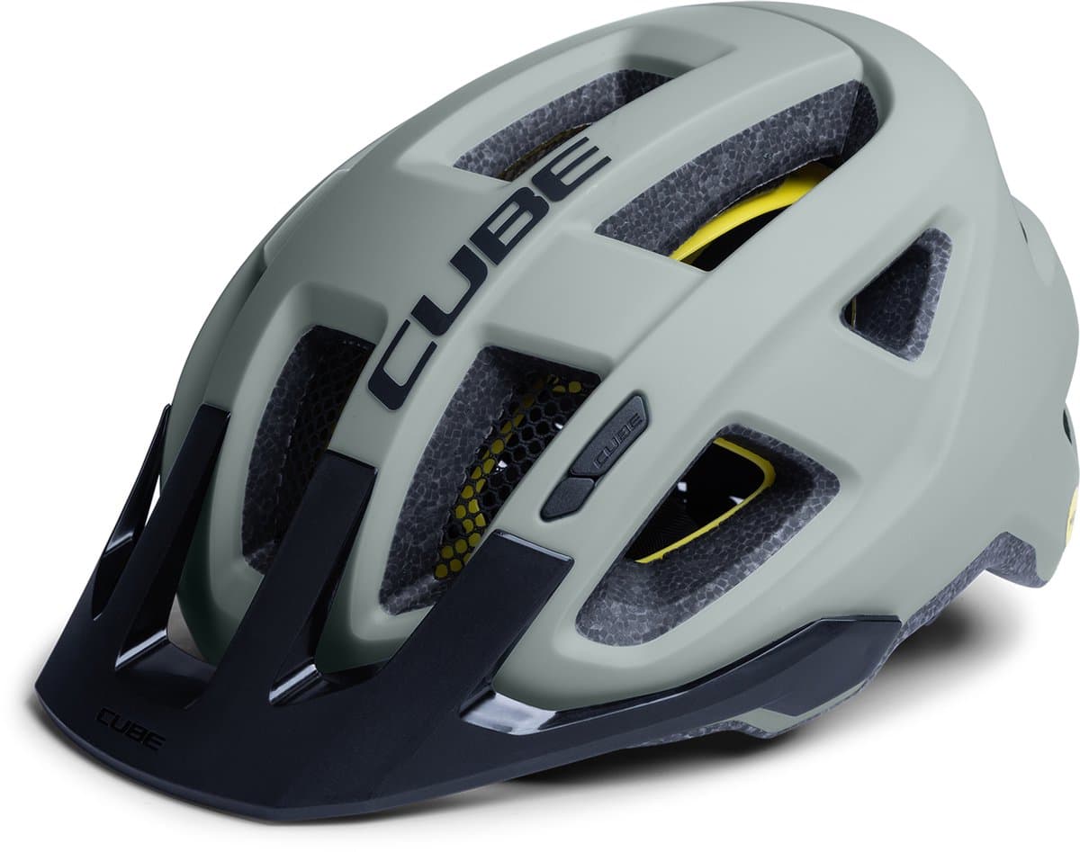 CUBE Fietshelm Fleet - Allround-helm - MIPS - 15 Ventilatiegaten - SNAP 360 fit-systeem - X-Lock-montagesysteem - Verstelbaar - 57-62 cm - L - Grijs