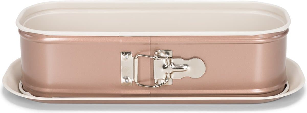 Patisse Springvorm - Anti-Aanbak - Vierkant - Rose Goud - 30 cm - Bakvorm - Cakevorm