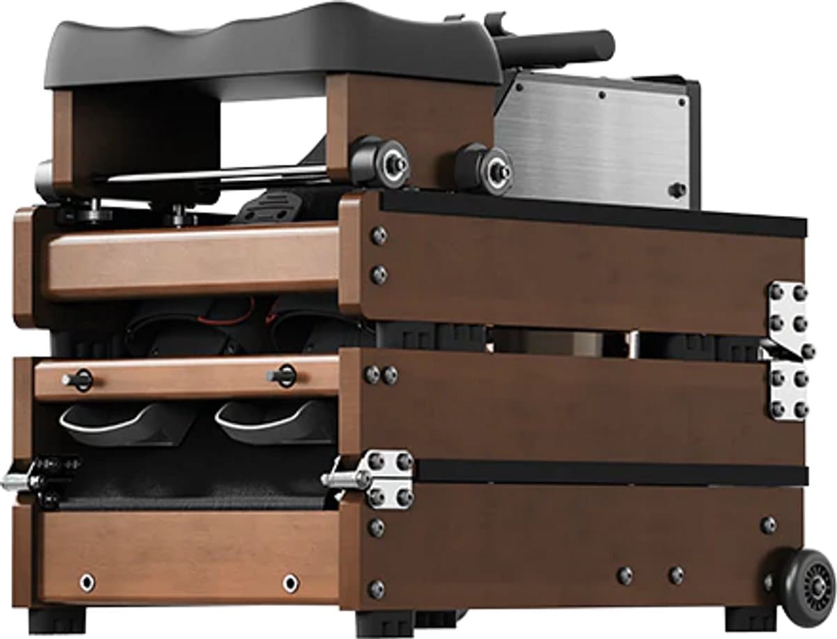 KingSmith WM10 - Roeitrainer - Walnut - Magnetische Weerstand - Inklapbaar & Compact Design - Fluisterstille Aandrijving - LCD Trainingscomputer - Volledige Full Body Workout - Geschikt voor Thuisgebruik