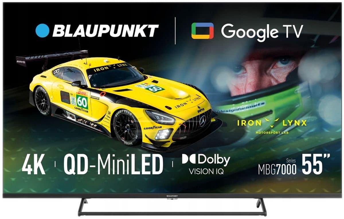 Blaupunkt 55MBG7000S – 55 inch 4K UHD QD Mini-LED TV – 144Hz - Google TV – HDR10 – Dolby Audio