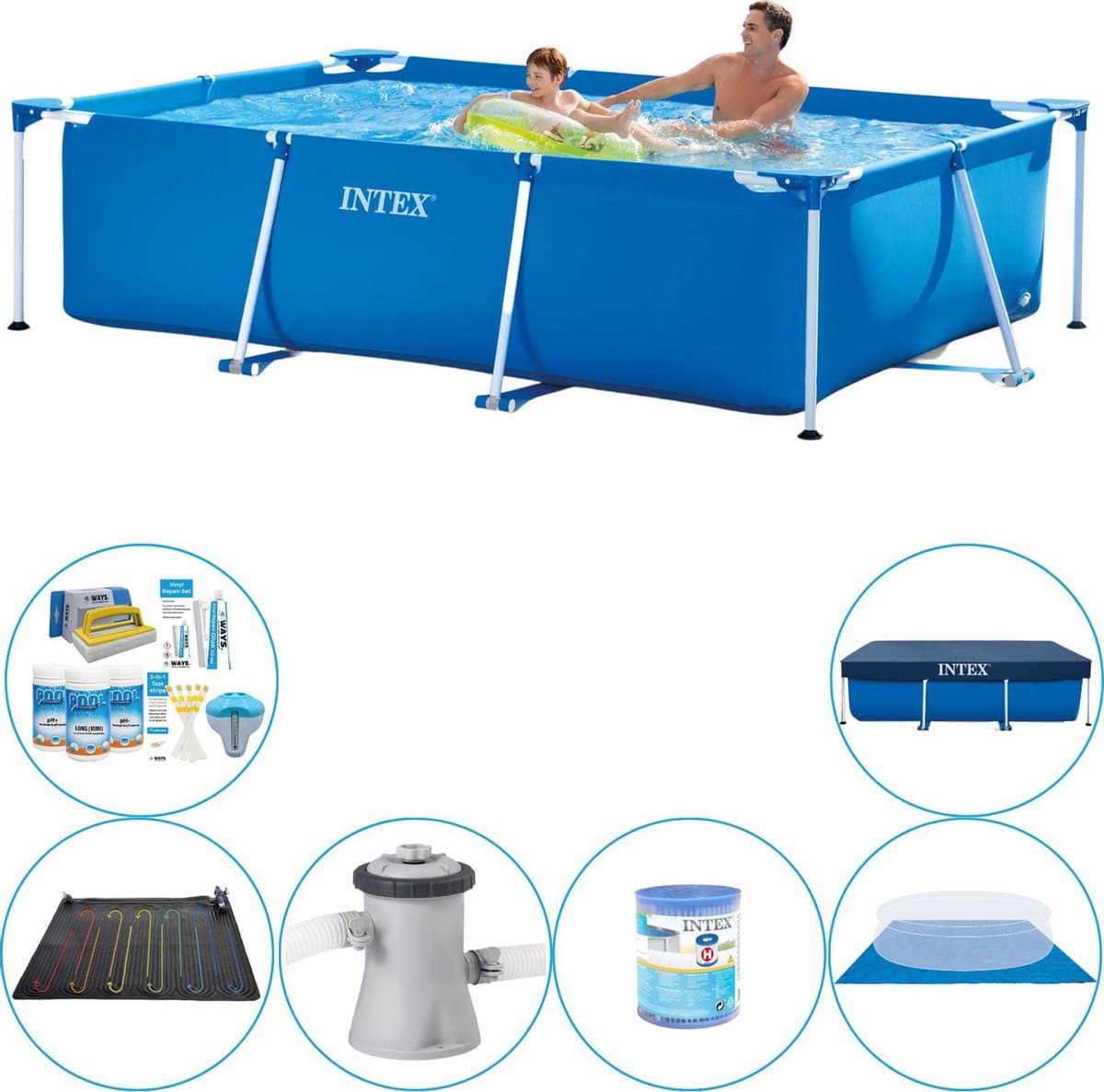 Frame Pool Zwembad Deluxe Deal - 260 x 160 x 65 cm