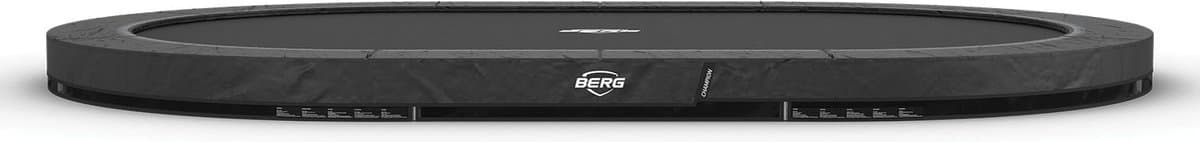 BERG SPORTS Grand Champion InGround 520 Trampoline - Ovaal - AirFlow Pro Springdoek - TwinSpring - Grijs